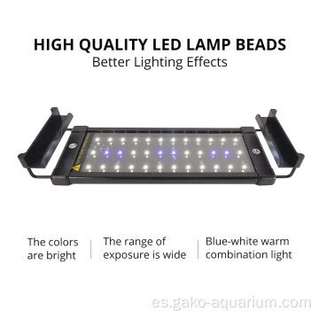 LED azul y blanco Luz LED de acuario de plantas de agua dulce